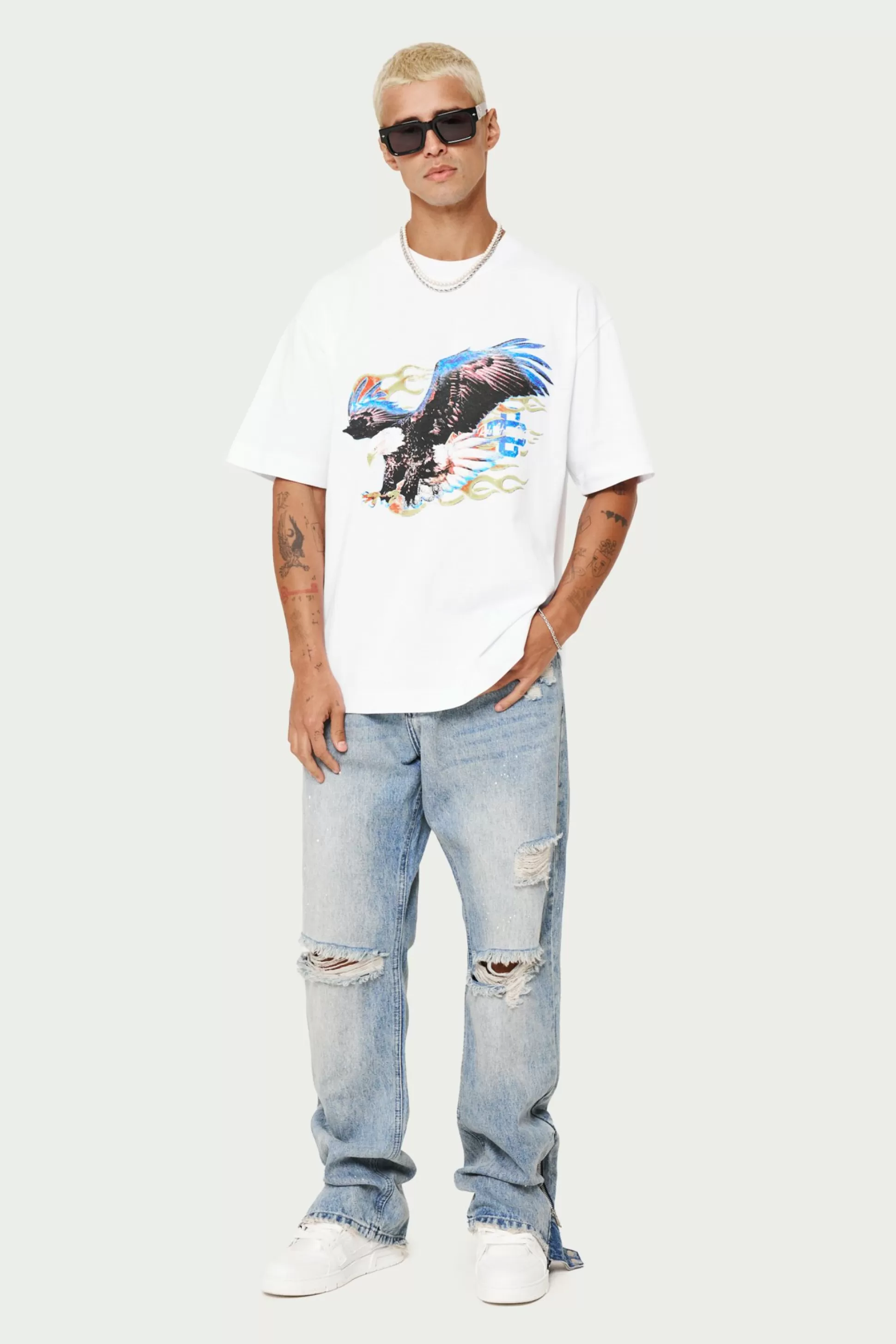 The Couture Club Graphic Flame Vintage T-Shirt